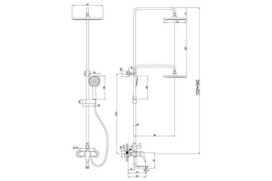 Душевая система Lemark Poseidon LM4262C Душевая система Lemark Poseidon LM4262C — изображение 2