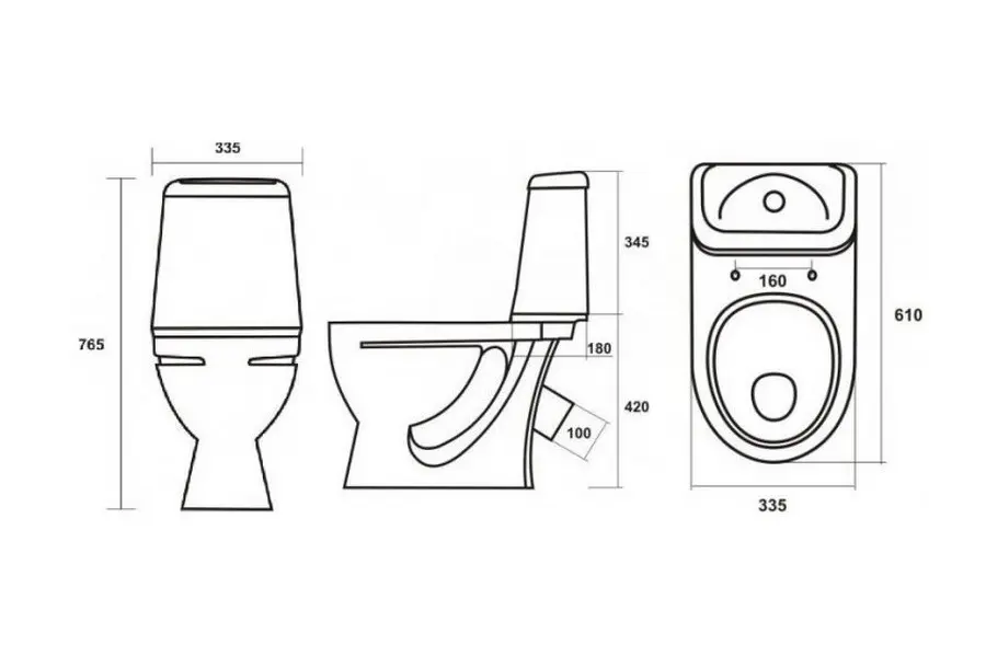 Унитаз-компакт Sanita Идеал Комфорт с сиденьем Унитаз-компакт Sanita Идеал Комфорт с сиденьем — изображение 2