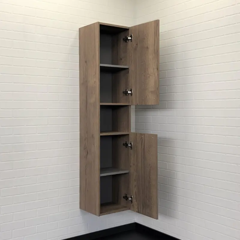 Пенал подвесной Comforty Никосия 35 Дуб темный 00-00009554CF Пенал подвесной Comforty Никосия 35 Дуб темный 00-00009554CF — изображение 2