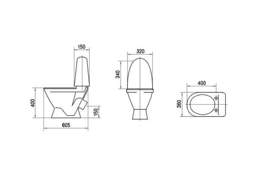 Унитаз-компакт Sanita Виктория Стандарт с сиденьем Унитаз-компакт Sanita Виктория Стандарт с сиденьем — изображение 2