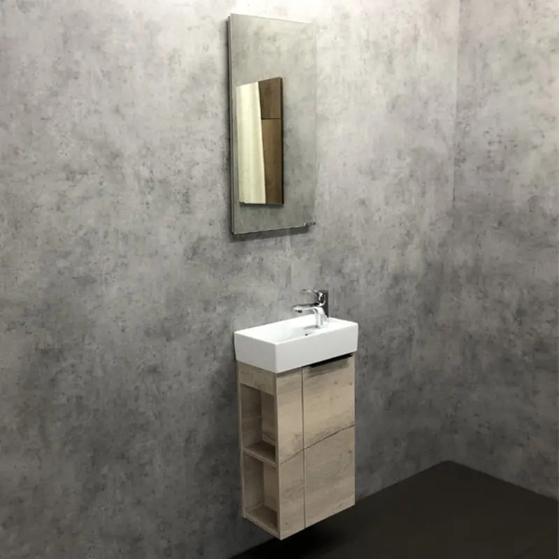 Тумба подвесная Comforty Матэ 40 + раковина Дуб дымчатый 00-00000833 Тумба подвесная Comforty Матэ 40 + раковина Дуб дымчатый 00-00000833 — изображение 2