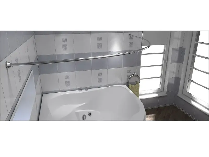 Карниз BAS Вектра 150х90Хром КЗ00008 Карниз BAS Вектра 150х90Хром КЗ00008 — изображение 2