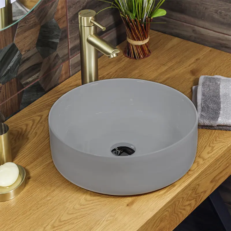 Раковина накладная Azario AZ 34,6х34,6 Серый матовый AZ-3134-MFG SP Раковина накладная Azario AZ 34,6х34,6 Серый матовый AZ-3134-MFG SP — изображение 2