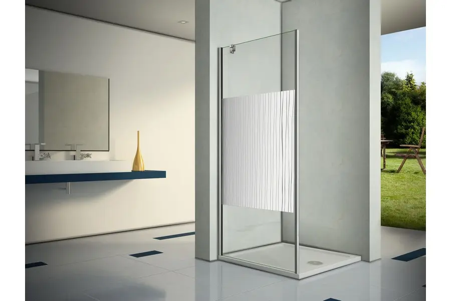 Душевая перегородка Bas Pandora 80х185 Хром / Прозрачное Душевая перегородка Bas Pandora 80х185 Хром / Прозрачное — изображение 2