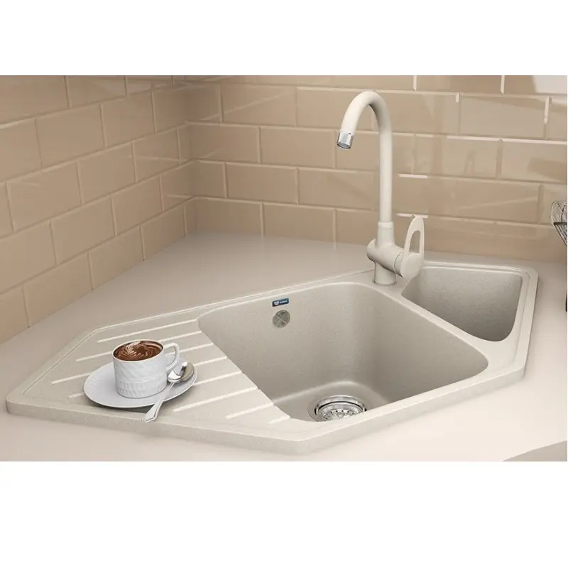 Мойка кухонная Ulgran Classic 97 U-409-302 Песочный Мойка кухонная Ulgran Classic 97 U-409-302 Песочный — изображение 2