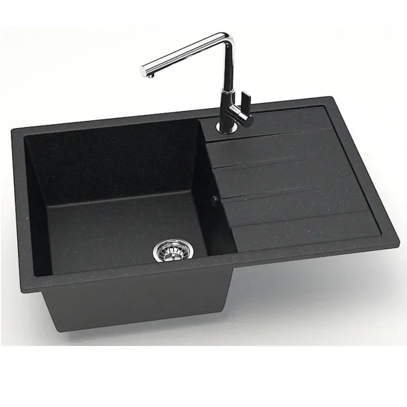 Мойка кухонная Azario Vision 75х50,5 Черный CS00078339 Мойка кухонная Azario Vision 75х50,5 Черный CS00078339 — изображение 2
