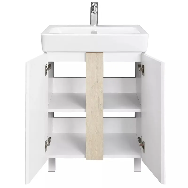 Тумба напольная с раковиной Aquaton Кантри 56,7х41,6 белый глянцевый/дуб верона 1A2574K0AHB20 Тумба напольная с раковиной Aquaton Кантри 56,7х41,6 белый глянцевый/дуб верона 1A2574K0AHB20 — изображение 2