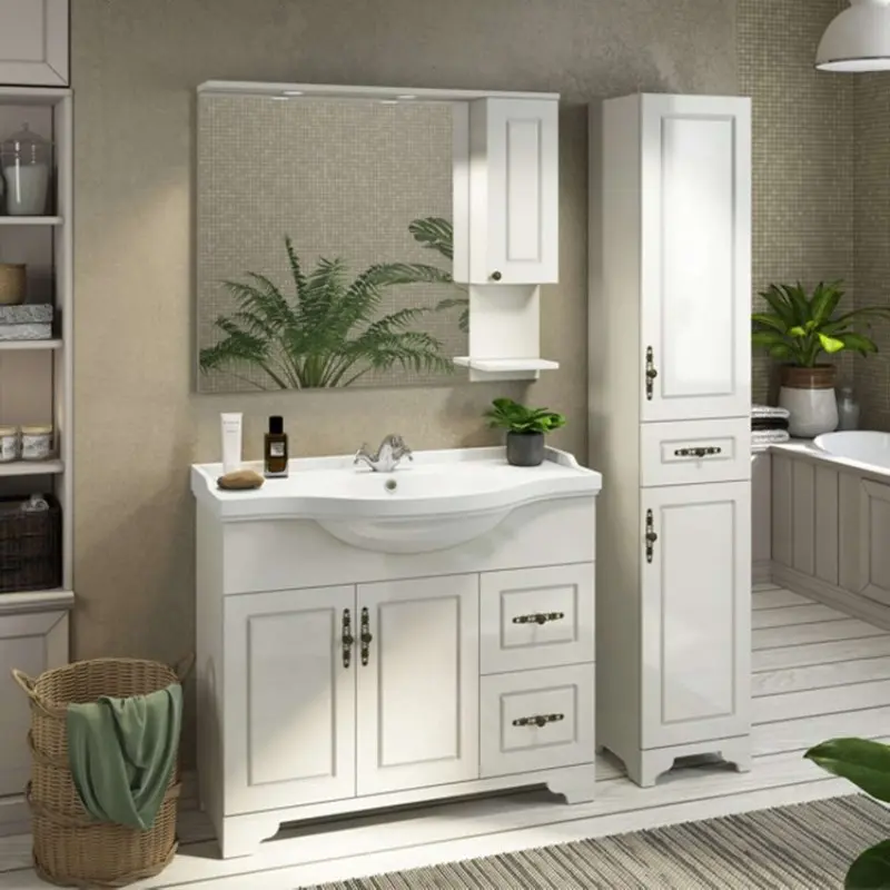 Тумба напольная Comforty Севилья 105 + раковина Слоновая кость 3132627 Тумба напольная Comforty Севилья 105 + раковина Слоновая кость 3132627 — изображение 2