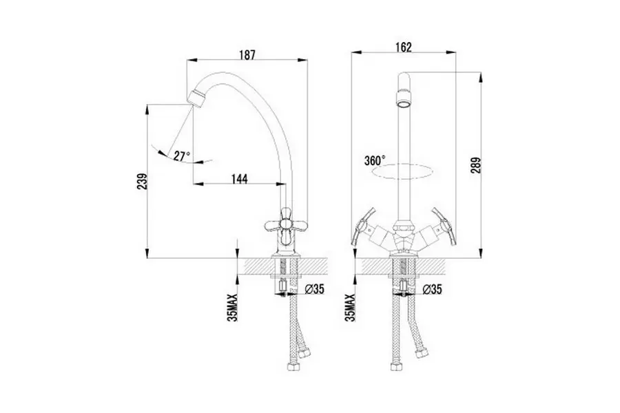 Смеситель для раковины Lemark Partner Хром LM6544C Смеситель для раковины Lemark Partner Хром LM6544C — изображение 2