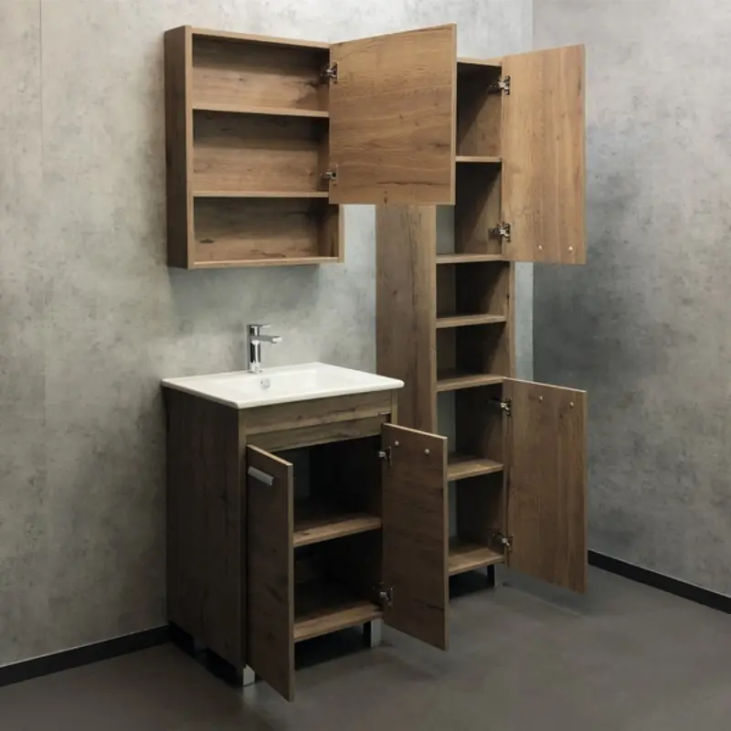 Тумба напольная Comforty Марио 61 + раковина Дуб темный 00-00004155 Тумба напольная Comforty Марио 61 + раковина Дуб темный 00-00004155 — изображение 2