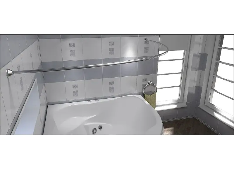 Карниз BAS Алегра 150х90Хром КЗ00005 Карниз BAS Алегра 150х90Хром КЗ00005 — изображение 2