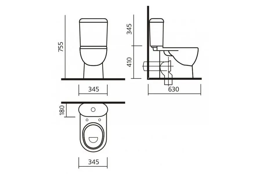 Унитаз-компакт Sanita Luxe Art с сиденьем Унитаз-компакт Sanita Luxe Art с сиденьем — изображение 2