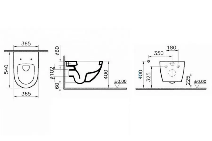 Унитаз подвесной Vitra Sento с сиденьем микролифт Унитаз подвесной Vitra Sento с сиденьем микролифт — изображение 2