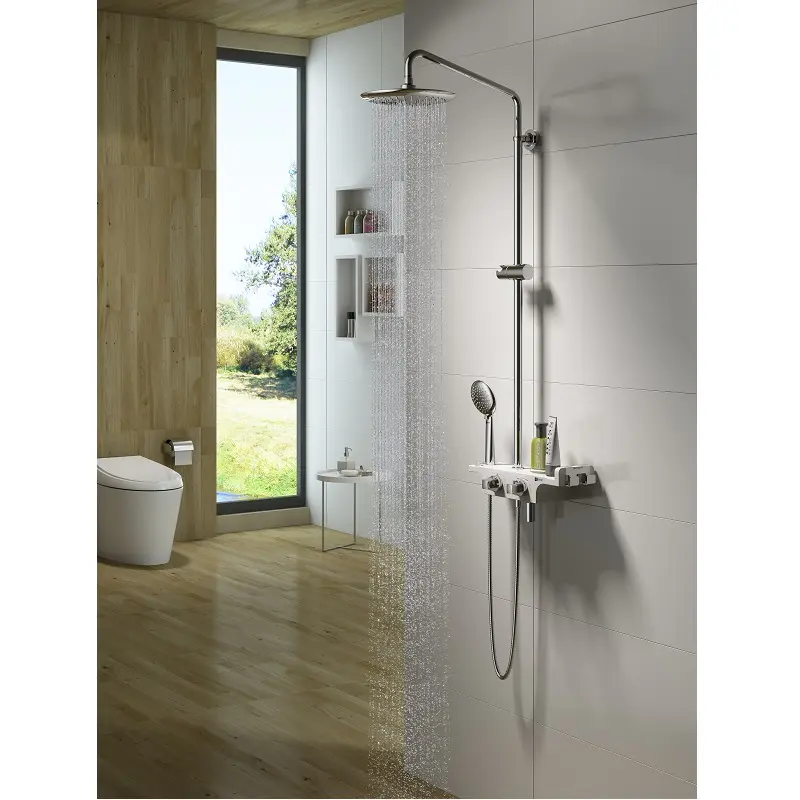 Душевая система Lemark Tropic LM7008C Хром / Белый Душевая система Lemark Tropic LM7008C Хром / Белый — изображение 2