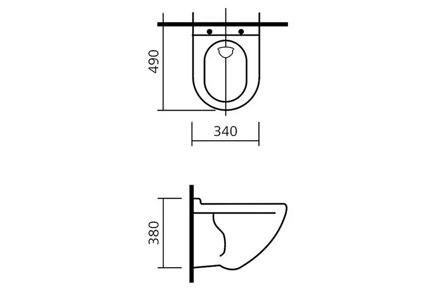 Унитаз подвесной Sanita Luxe Attica с сиденьем Soft Close Унитаз подвесной Sanita Luxe Attica с сиденьем Soft Close — изображение 2