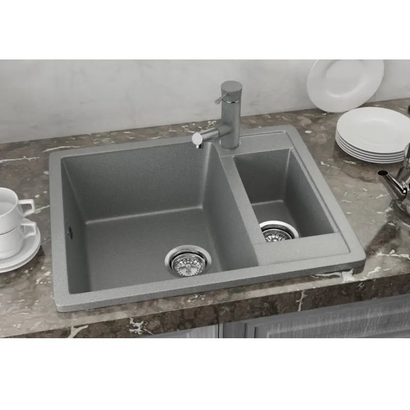 Мойка кухонная Ulgran Classic 60 U-106-309 Тёмно-серый Мойка кухонная Ulgran Classic 60 U-106-309 Тёмно-серый — изображение 2