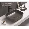 Раковина накладная Azario AZ 50х39 Серый матовый AZ-78109MDH — изображение 2