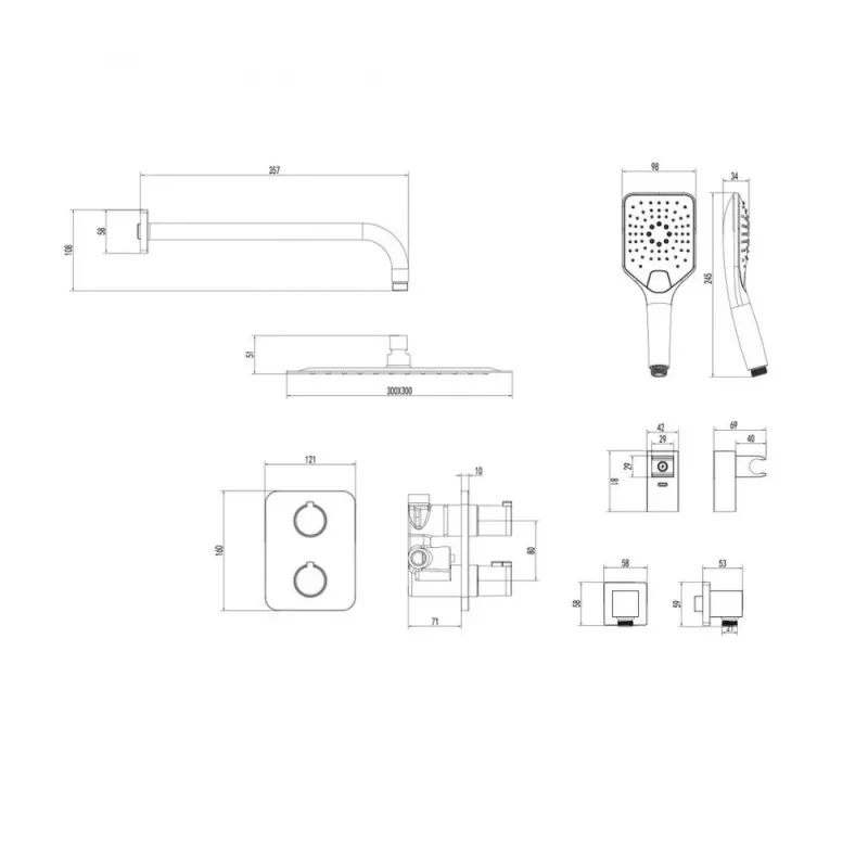 Душевая встройка Lemark Yeti LM7849С Хром Душевая встройка Lemark Yeti LM7849С Хром — изображение 2