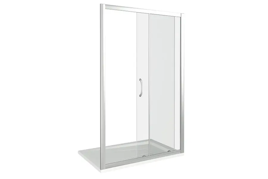 Душевая дверь Bas Latte 110х185 Хром / Прозрачное Душевая дверь Bas Latte 110х185 Хром / Прозрачное — изображение 2