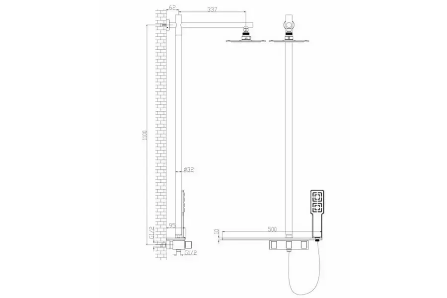 Душевая система Lemark Tropic LM7001C Душевая система Lemark Tropic LM7001C — изображение 2