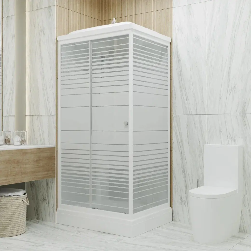 Душевая кабина Triton Квадро 120х80 А см, левый, Белый, Низкий поддон Душевая кабина Triton Квадро 120х80 А см, левый, Белый, Низкий поддон — изображение 2