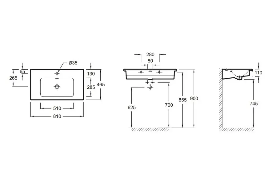 Раковина-столешница Jacob Delafon Vox 80х46 Раковина-столешница Jacob Delafon Vox 80х46 — изображение 2
