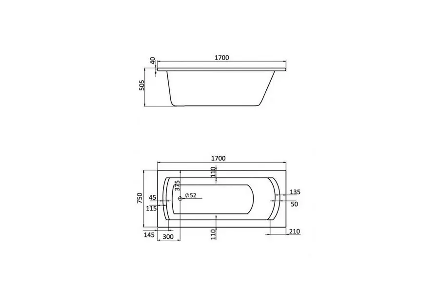 Ванна акриловая Santek Монако XL 170х75 Белый глянцевый 1.WH11.1.980 Ванна акриловая Santek Монако XL 170х75 Белый глянцевый 1.WH11.1.980 — изображение 2