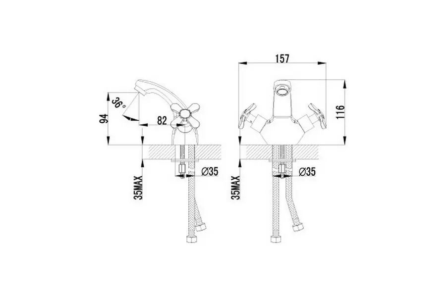 Смеситель для раковины Lemark Partner LM6546C Смеситель для раковины Lemark Partner LM6546C — изображение 2