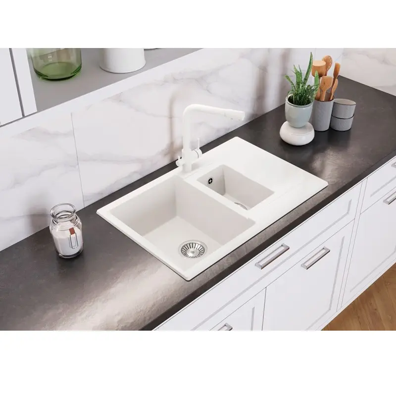 Мойка кухонная Polygran Brig 77 621411 Бежевый Мойка кухонная Polygran Brig 77 621411 Бежевый — изображение 2