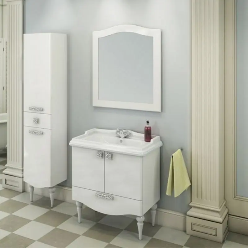 Тумба напольная Comforty Монако 80 + раковина Белый глянец 4136578 Тумба напольная Comforty Монако 80 + раковина Белый глянец 4136578 — изображение 2