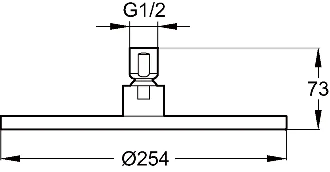 Душ верхний Jacob Delafon Eo D25 см E14568-CP Душ верхний Jacob Delafon Eo D25 см E14568-CP — изображение 2
