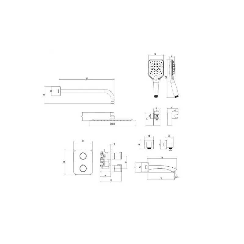Душевая встройка Lemark Yeti LM7842C Хром Душевая встройка Lemark Yeti LM7842C Хром — изображение 2