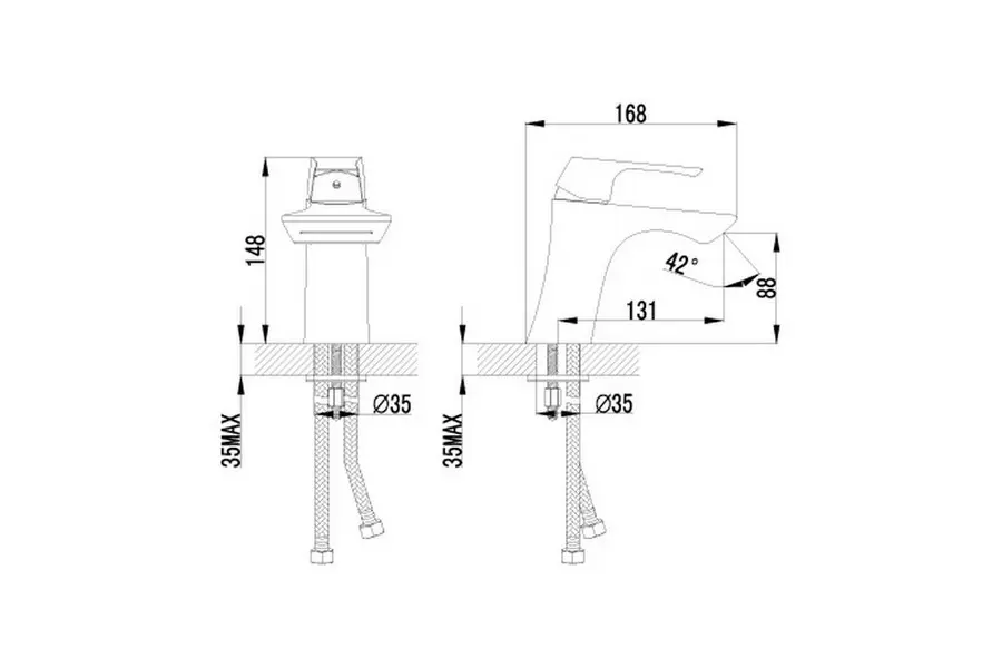 Смеситель для раковины Lemark Unit LM4546C Смеситель для раковины Lemark Unit LM4546C — изображение 2