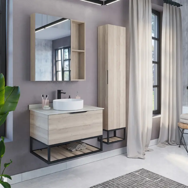 Тумба подвесная Comforty Порто 75,5 + раковина + белая столешница Дуб дымчатый 00-00009321CF Тумба подвесная Comforty Порто 75,5 + раковина + белая столешница Дуб дымчатый 00-00009321CF — изображение 2