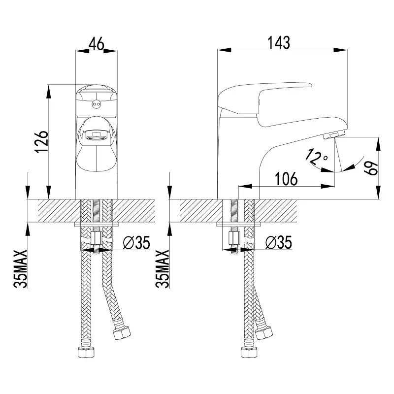 Смеситель для раковины Lemark Pramen LM3306C Смеситель для раковины Lemark Pramen LM3306C — изображение 2