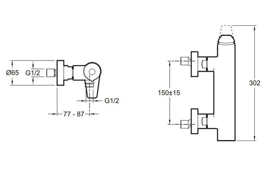 Смеситель для душа Jacob Delafon Avid E97368-CP Смеситель для душа Jacob Delafon Avid E97368-CP — изображение 2