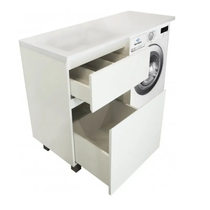 Тумба напольная Эстет Dallas Luxe под стиральную машину 120 с раковиной Белый ФР-00001918 Тумба напольная Эстет Dallas Luxe под стиральную машину 120 с раковиной Белый ФР-00001918 — изображение 2