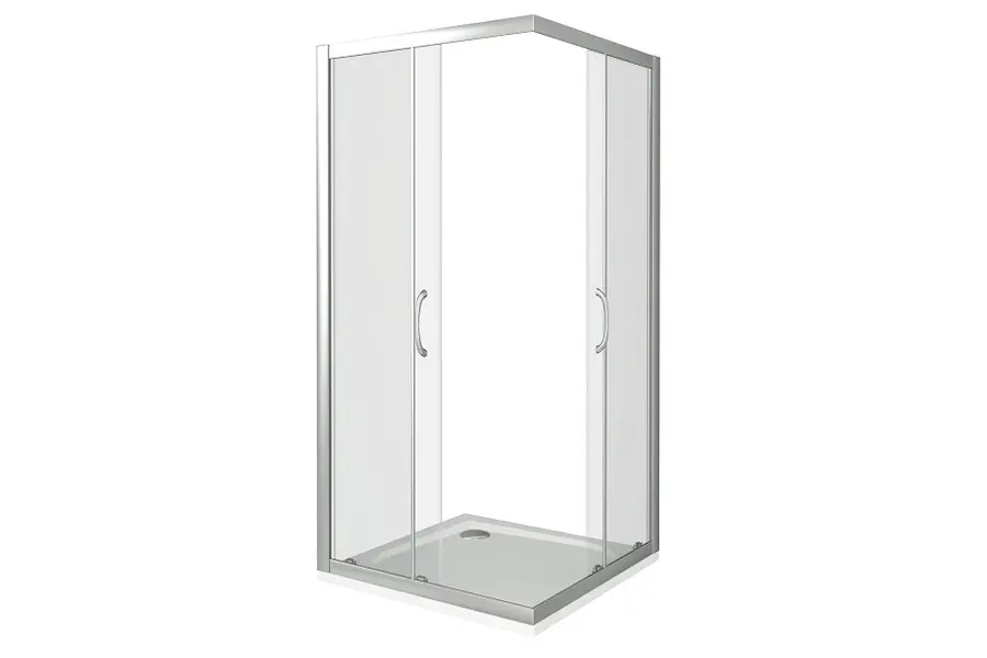 Душевой уголок Bas Latte 100х185 Хром / Грейп Душевой уголок Bas Latte 100х185 Хром / Грейп — изображение 2