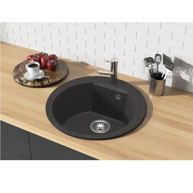 Мойка кухонная Polygran Atol 52 627475 Песочный Мойка кухонная Polygran Atol 52 627475 Песочный — изображение 2