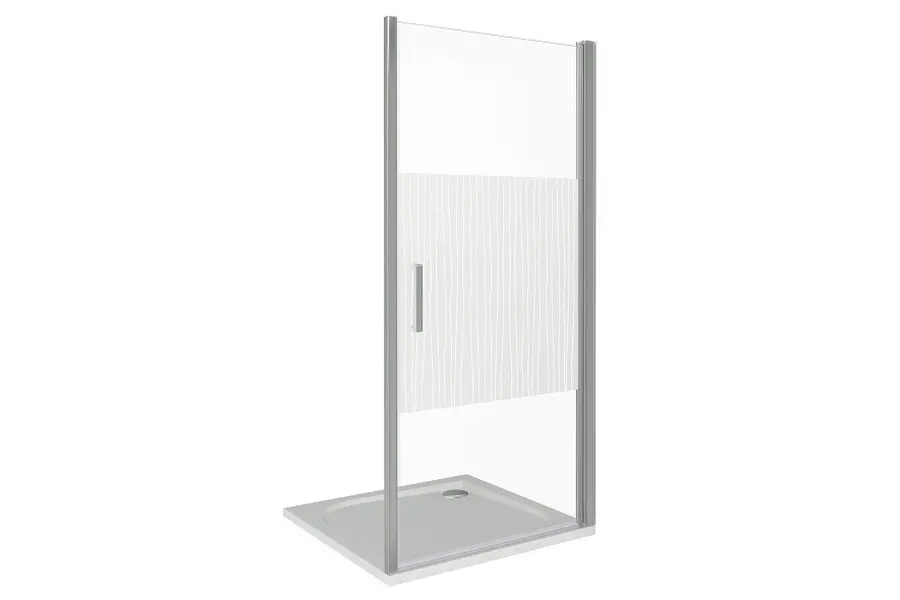 Душевая дверь Bas Pandora 80х185 Хром / Прозрачное Душевая дверь Bas Pandora 80х185 Хром / Прозрачное — изображение 2