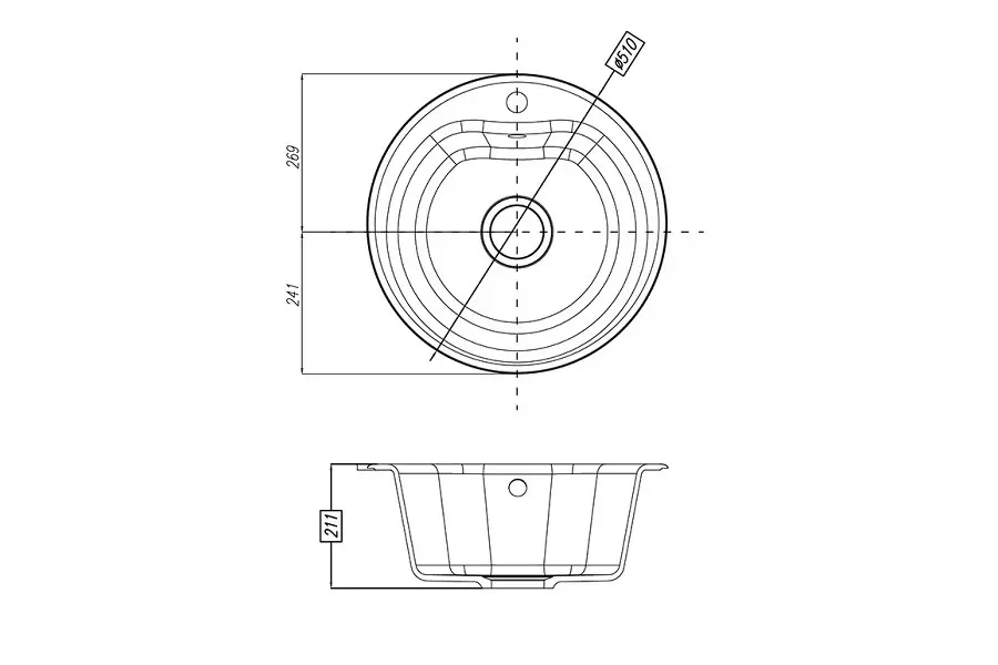 Мойка кухонная Aquaton Мида 1A712732MD210 Мойка кухонная Aquaton Мида 1A712732MD210 — изображение 2