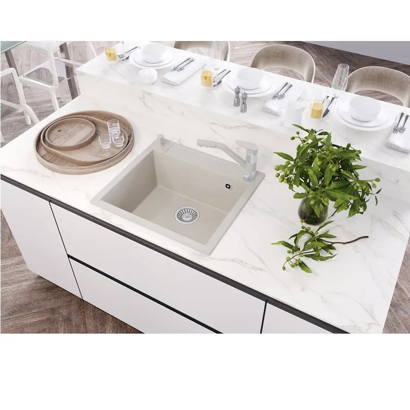 Мойка кухонная Polygran Argo 56 473370 Белый хлопок Мойка кухонная Polygran Argo 56 473370 Белый хлопок — изображение 2