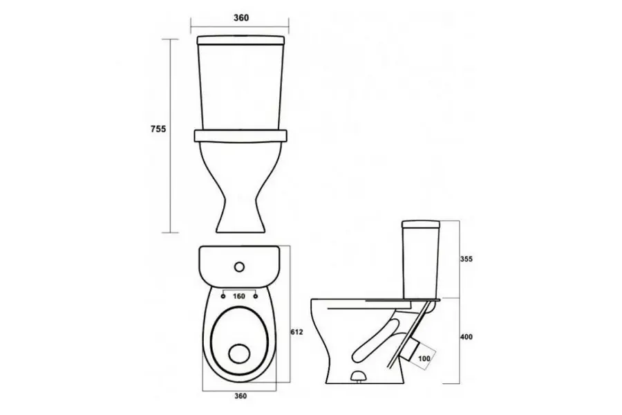 Унитаз-компакт Sanita Формат Люкс с сиденьем Унитаз-компакт Sanita Формат Люкс с сиденьем — изображение 2