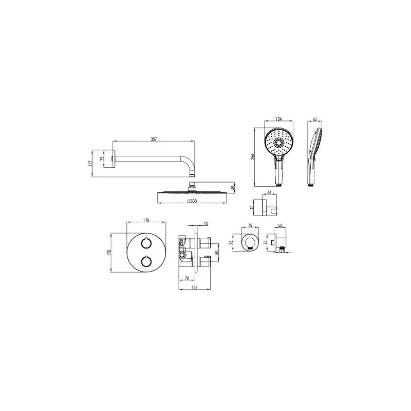 Душевая встройка Lemark Yeti LM7829C Хром Душевая встройка Lemark Yeti LM7829C Хром — изображение 2