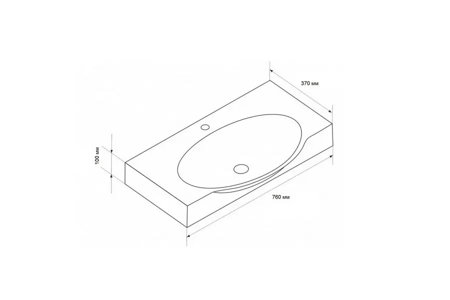 Раковина подвесная Sanita Luxe Infinity 76 INF76SLWB01BR Раковина подвесная Sanita Luxe Infinity 76 INF76SLWB01BR — изображение 2