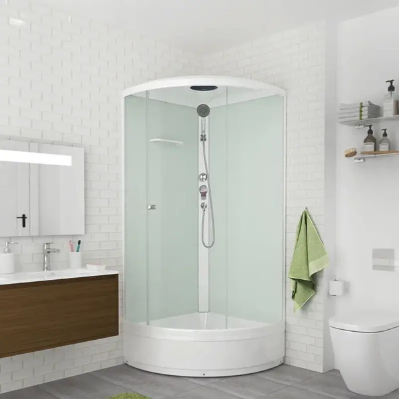 Душевая кабина Domani-Spa Simple mid без электрики 90х90 Белый, Поддон средний Душевая кабина Domani-Spa Simple mid без электрики 90х90 Белый, Поддон средний — изображение 2