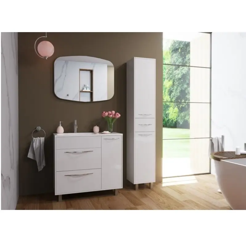 Тумба напольная Эстет Barcelona 90 с раковиной Белый ФР-00003597 Тумба напольная Эстет Barcelona 90 с раковиной Белый ФР-00003597 — изображение 2