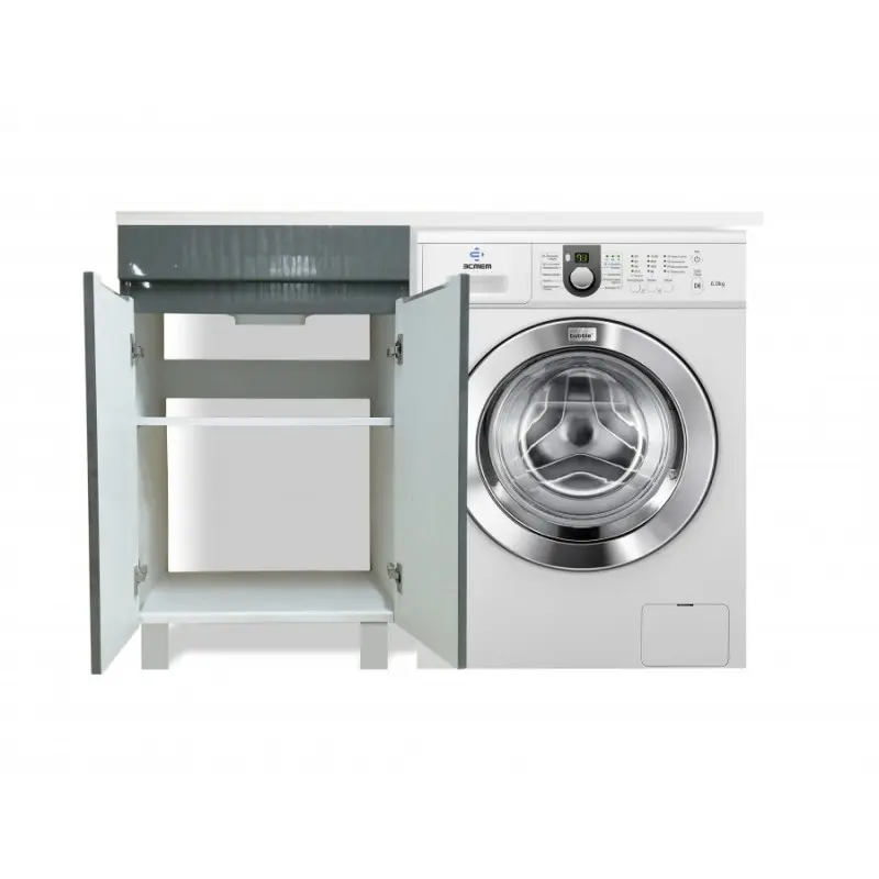 Тумба напольная Эстет Barcelona Luxe под стиральную машину 55 с раковиной Белый ФР-00007065 Тумба напольная Эстет Barcelona Luxe под стиральную машину 55 с раковиной Белый ФР-00007065 — изображение 2