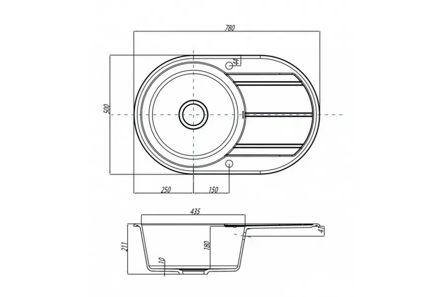 Мойка кухонная Aquaton Амира 1A712932AI240 Мойка кухонная Aquaton Амира 1A712932AI240 — изображение 2