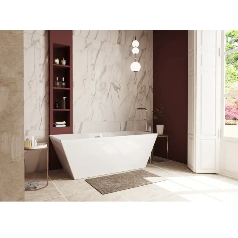 Ванна из литьевого мрамора Эстет Манхэттен 175х77 Белый ФР-00006566 Ванна из литьевого мрамора Эстет Манхэттен 175х77 Белый ФР-00006566 — изображение 2